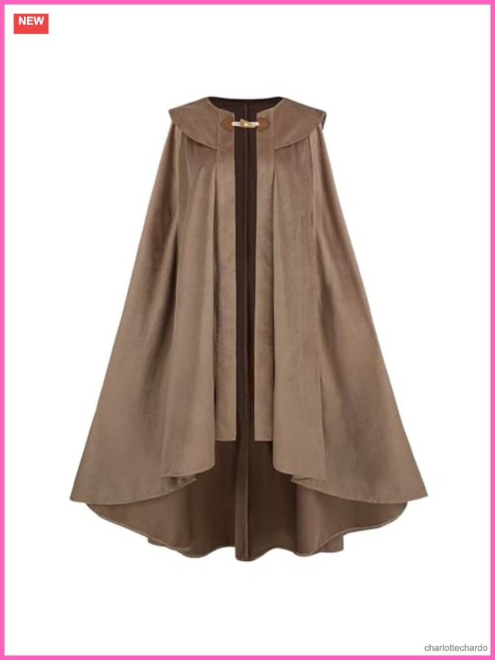 Renaissance Cloak Medieval Cape Long Ren Faire Witch Halloween Costume